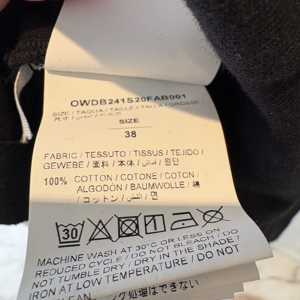 Off-White Mariacarla Wrap Dress Black Size 38 Knot Detail Mini Like New (US 4-6) - Picture 8 of 12